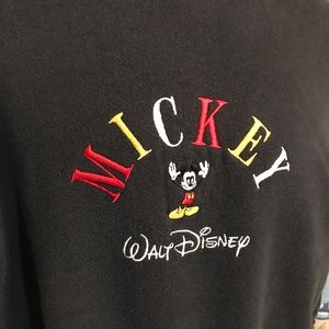 Vintage Shirts - Mickey Mouse Walt Disney Embroidered Sweatshirt L Vintage Shirts - Mickey Mouse Walt Disney Embroidered Sweatshirt L